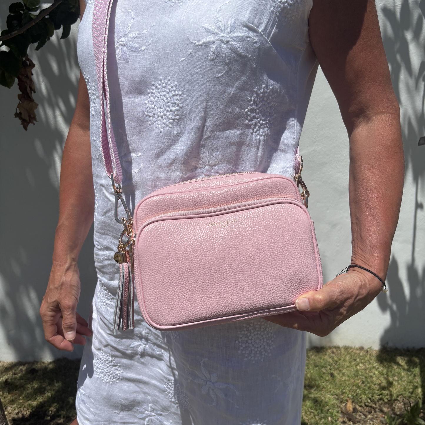 Bolso bandolera Alba en rosa empolvado – Estilo diario sin esfuerzo