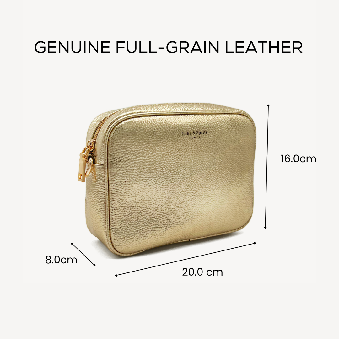 Bolso bandolera Lyla en dorado - Elegante, imprescindible para el día a día con manos libres