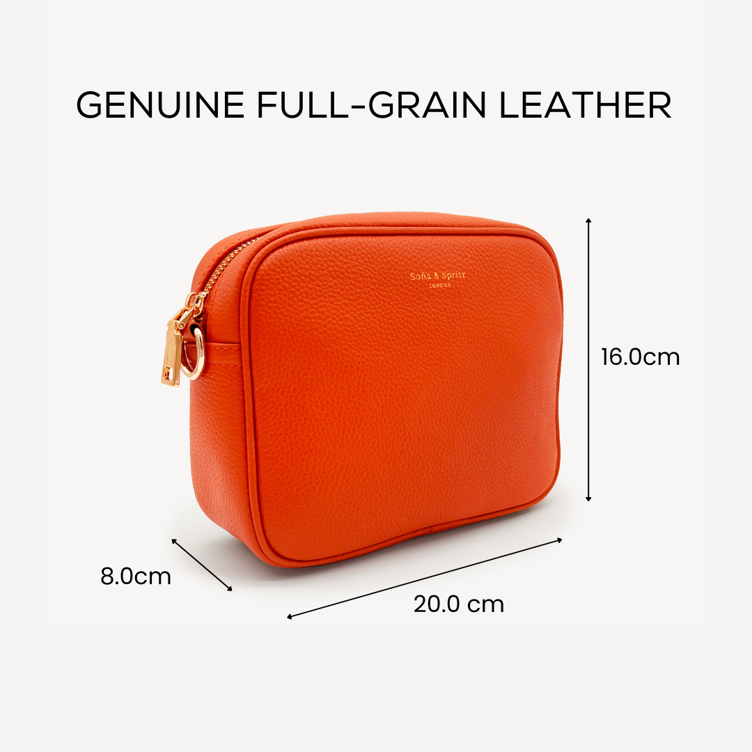Bolso bandolera Lyla en color naranja - Elegante y compacto, imprescindible para el día a día.