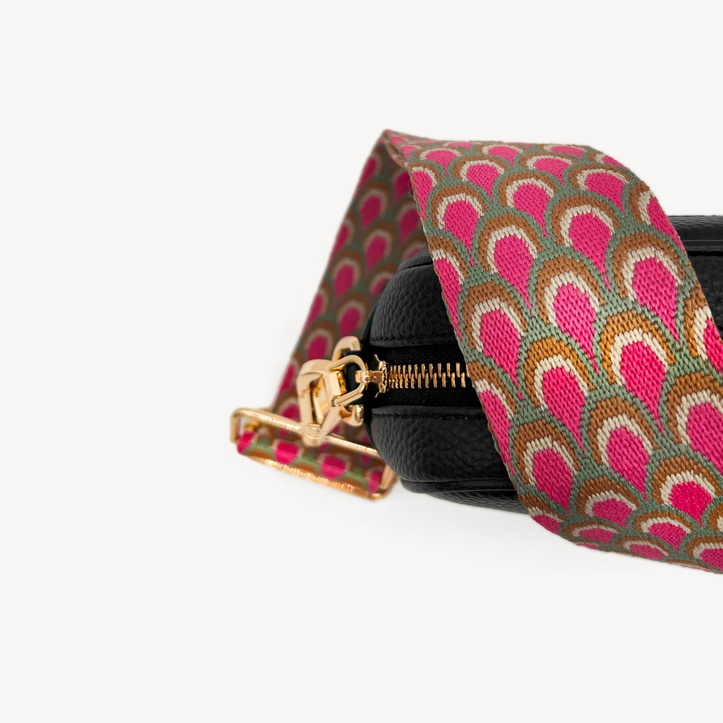 Correa Rosa Pavo Real - Accesorio Vibrante Inspirado en Plumas