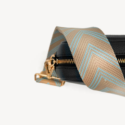 Correa de flecha azul claro y arena – Toque elegante y sutil