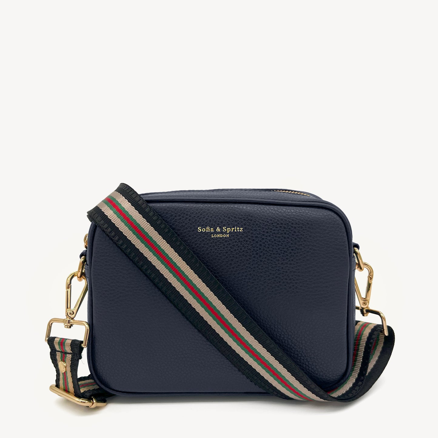 Colección de correas negras y doradas