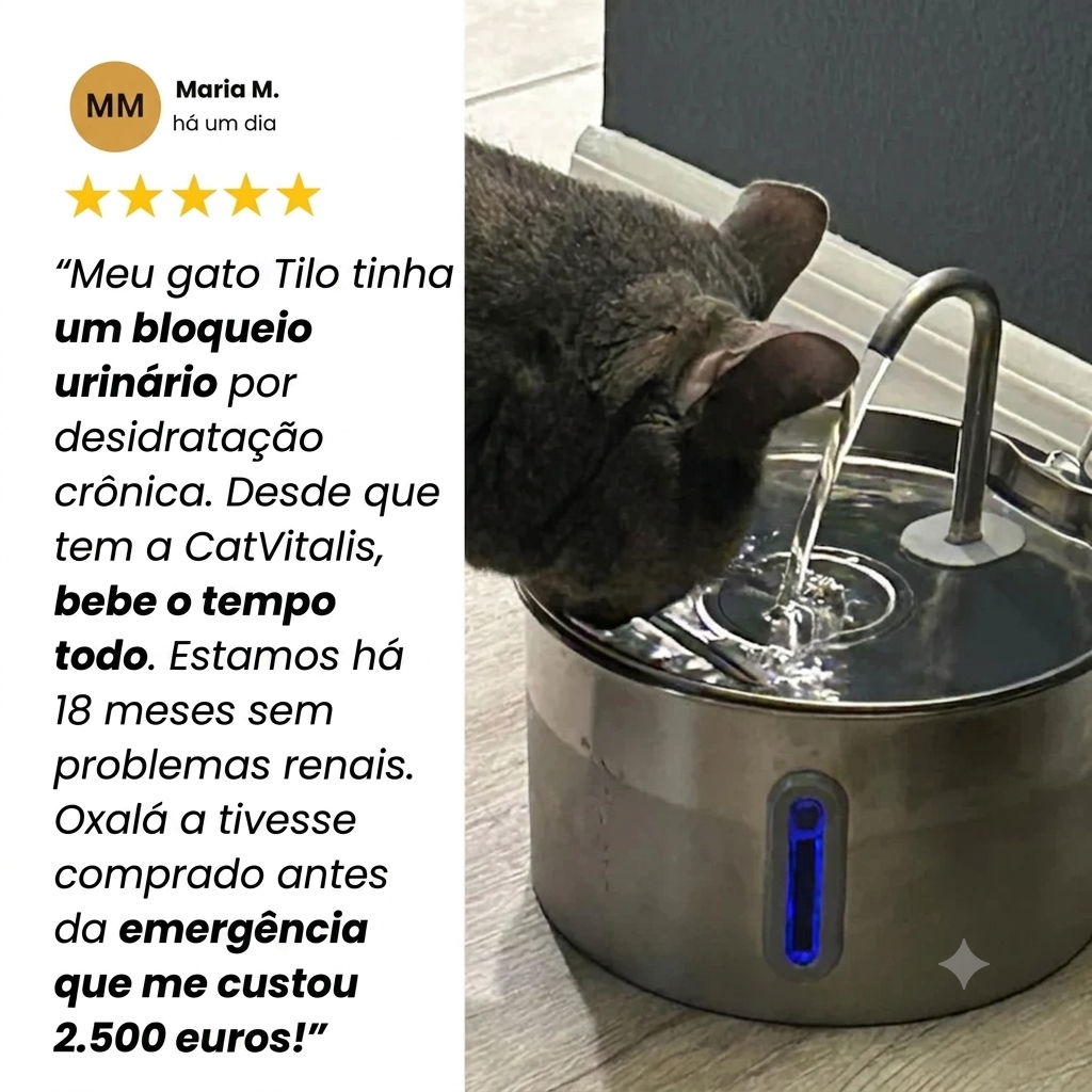 Proteja seu gato da desidratação e dos problemas urinários