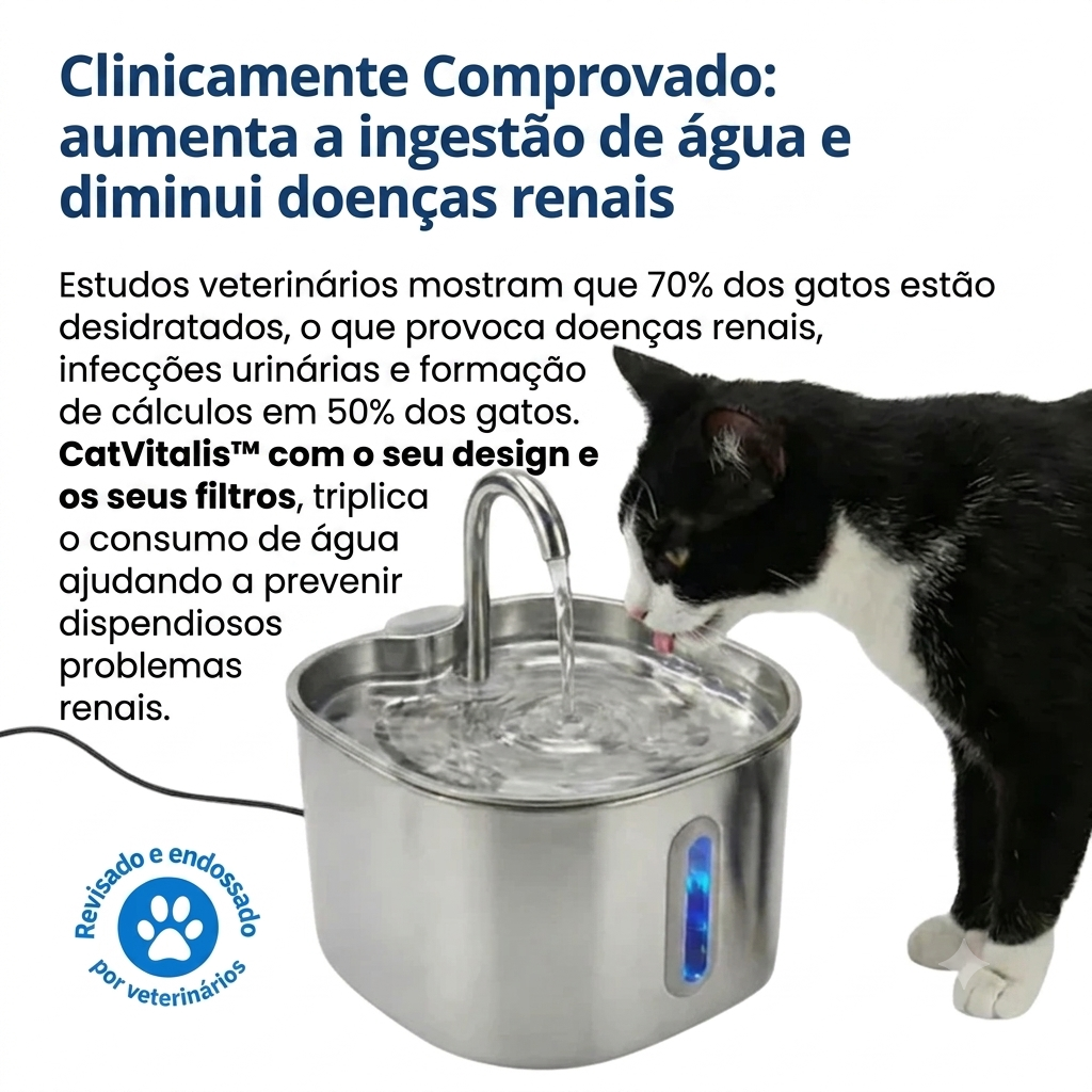 Proteja seu gato da desidratação e dos problemas urinários