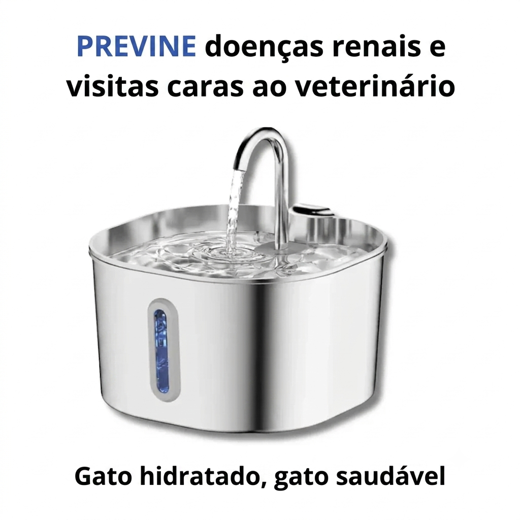 Proteja seu gato da desidratação e dos problemas urinários