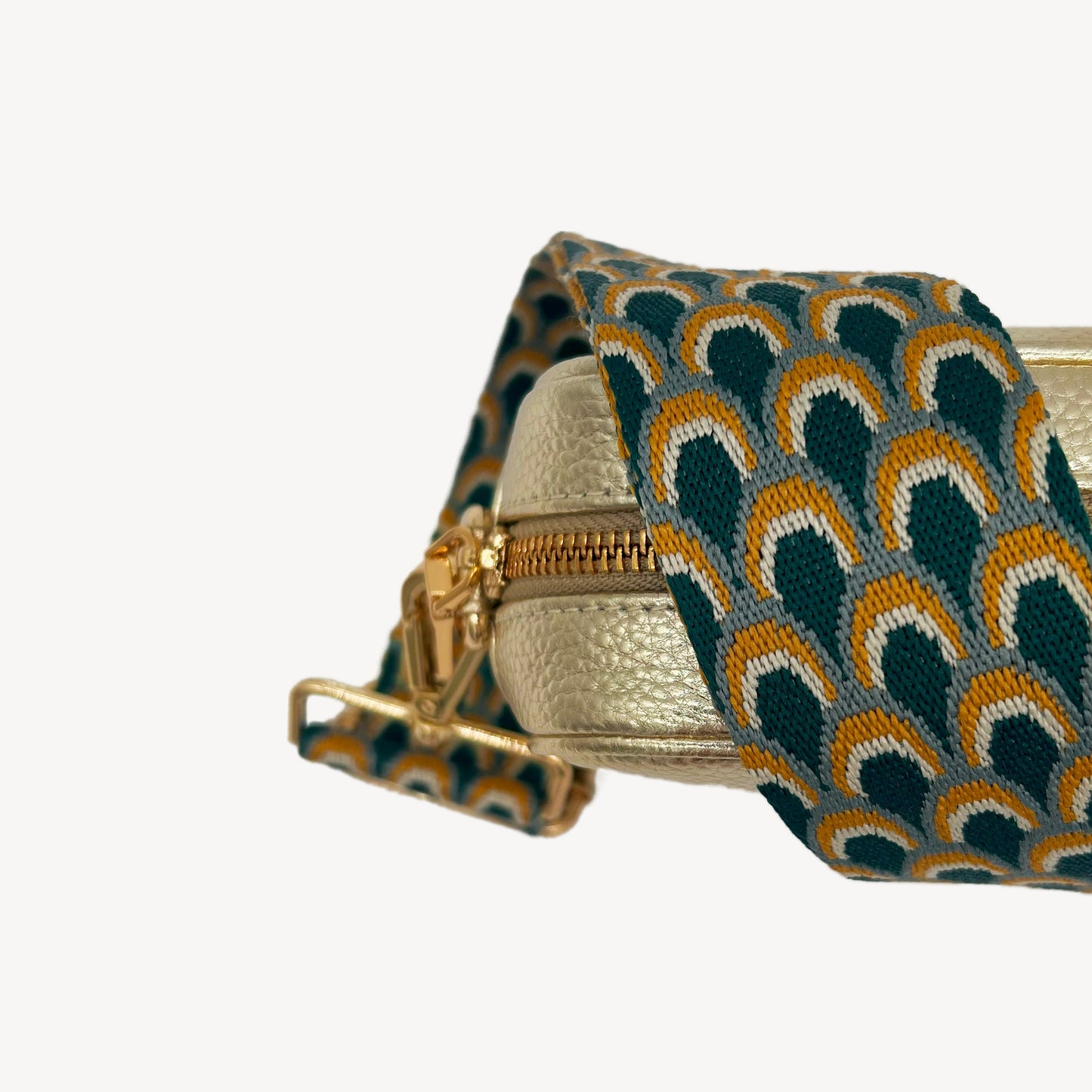 Correa turquesa de pavo real - Accesorio elegante inspirado en el pavo real