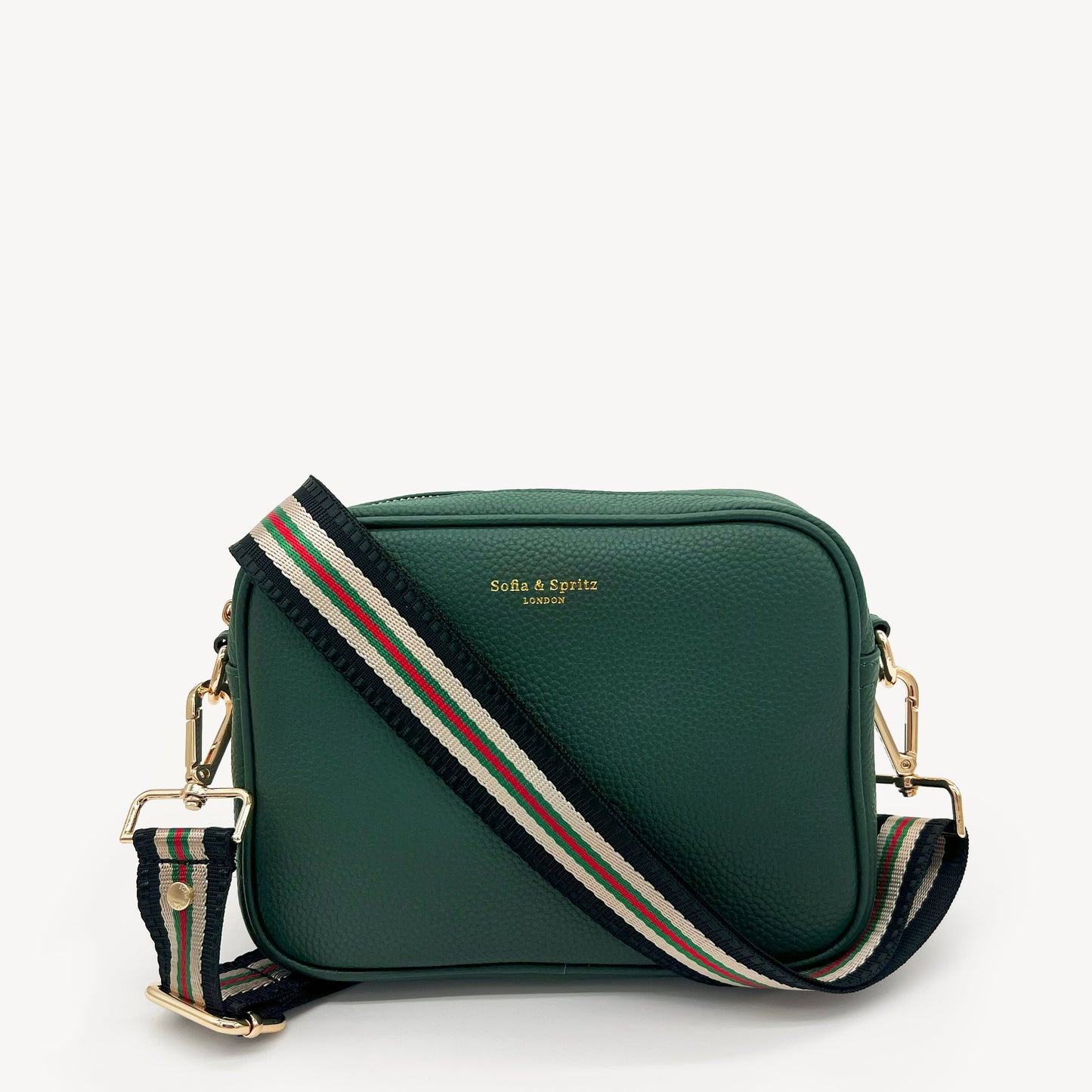 Colección de correas negras y doradas