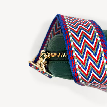 Correas con diseño azteca azul y rojo - Set surtido
