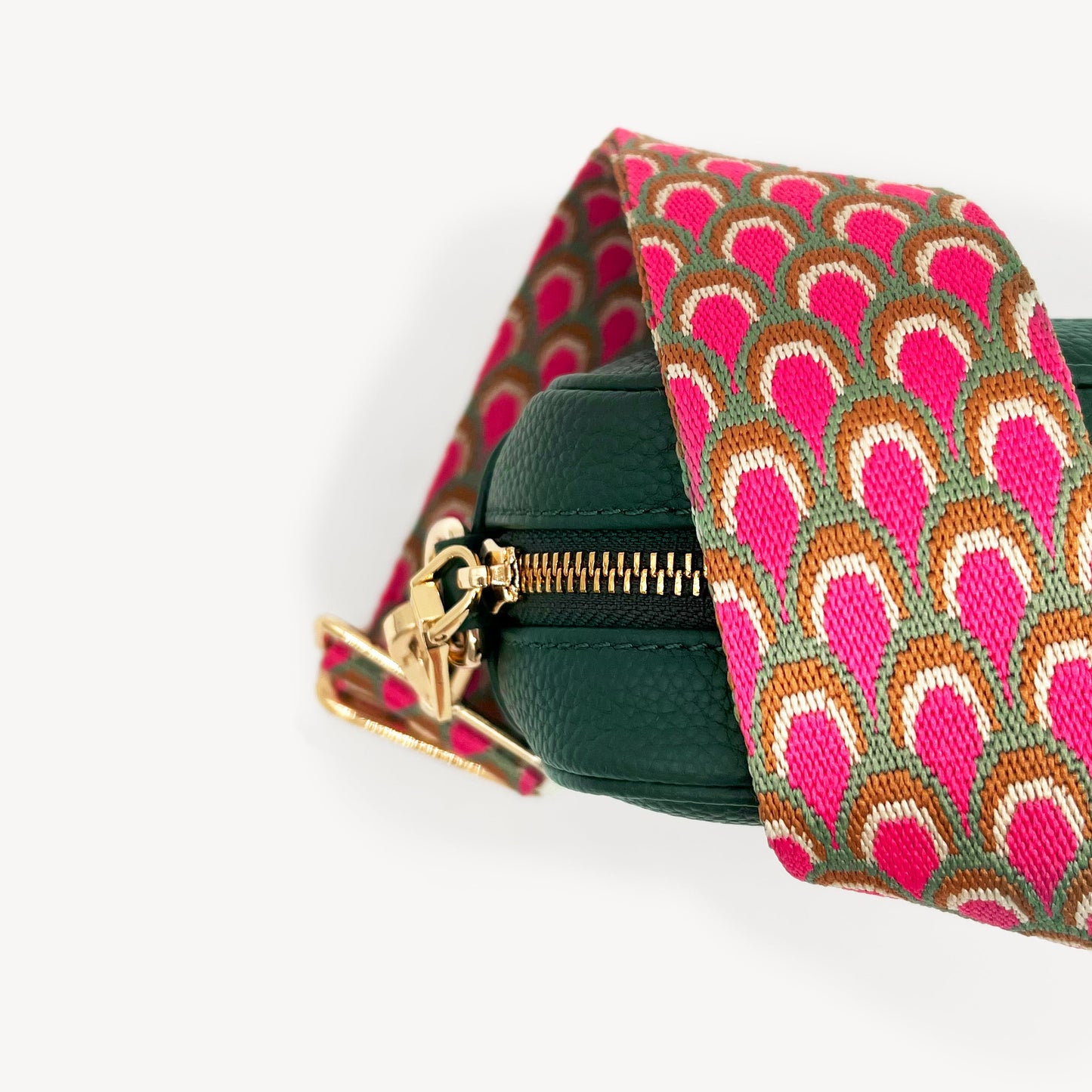 Correa Rosa Pavo Real - Accesorio Vibrante Inspirado en Plumas