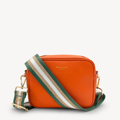 Correa con franja de purpurina verde y dorada - Accesorio brillante para cualquier conjunto