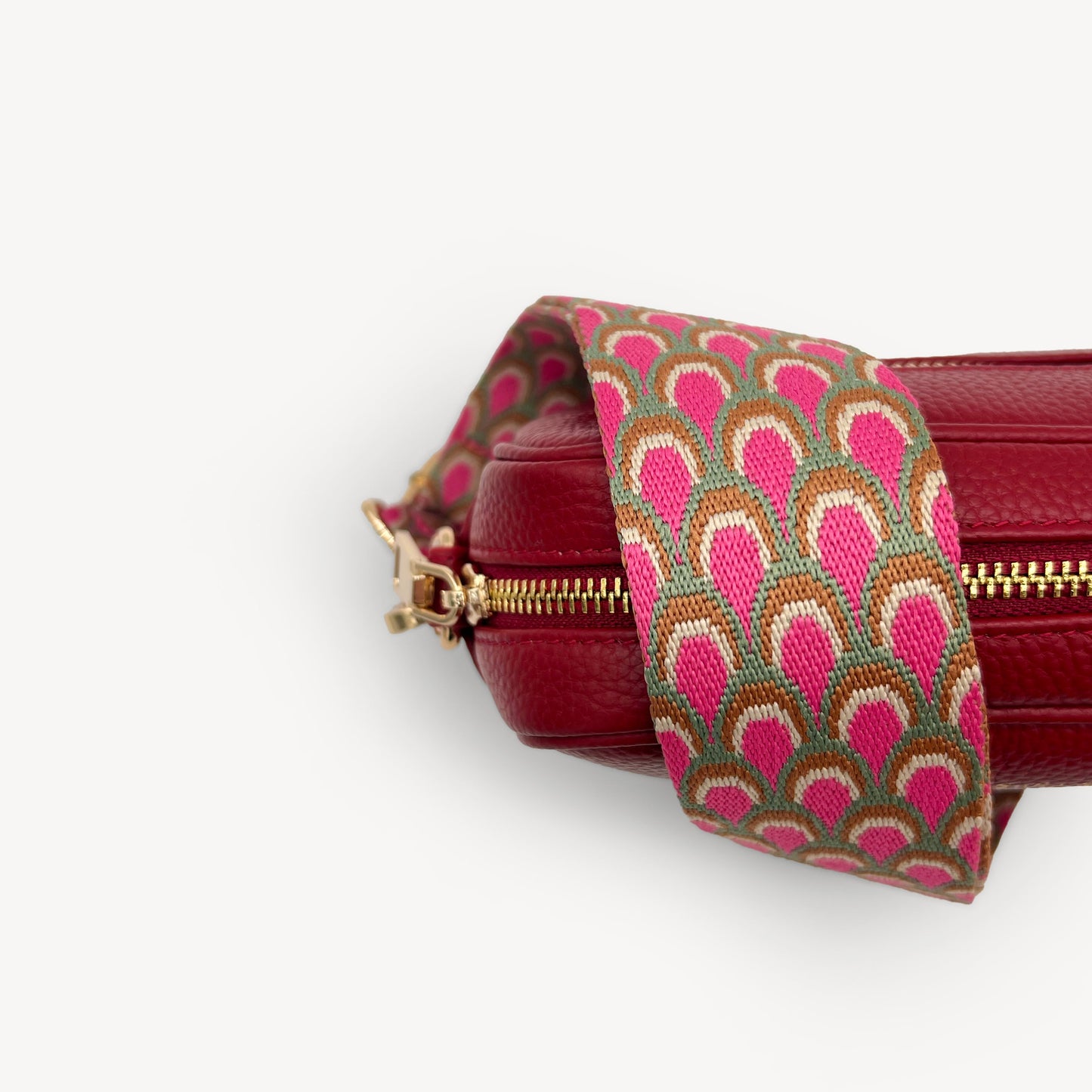 Correa Rosa Pavo Real - Accesorio Vibrante Inspirado en Plumas