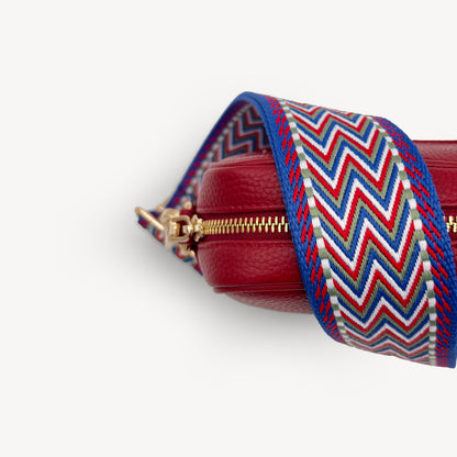 Correas con diseño azteca azul y rojo - Set surtido
