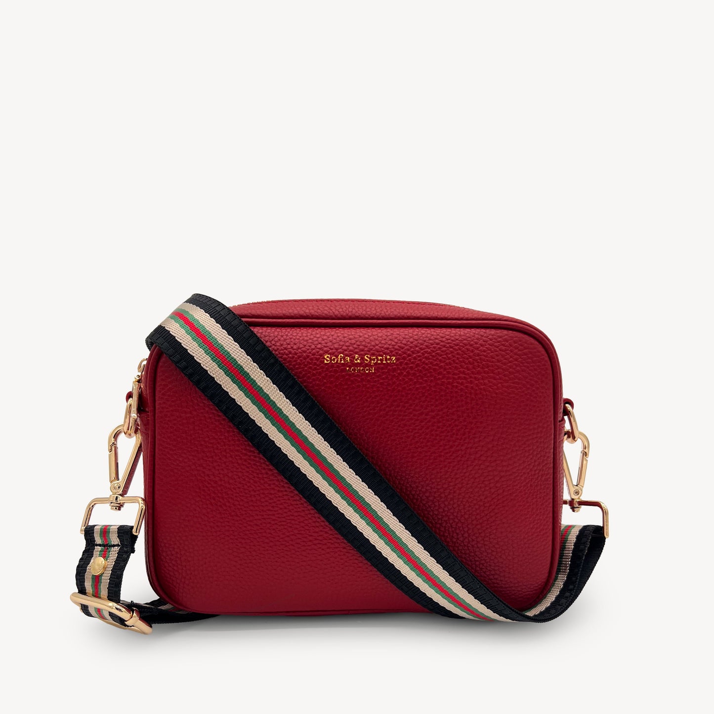 Colección de correas negras y doradas