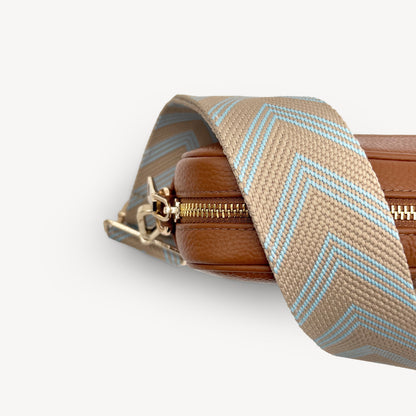 Correa de flecha azul claro y arena – Toque elegante y sutil