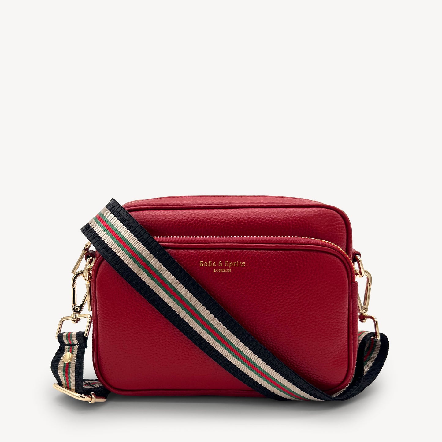 Colección de correas negras y doradas