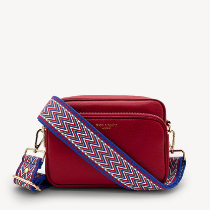 Correas con diseño azteca azul y rojo - Set surtido