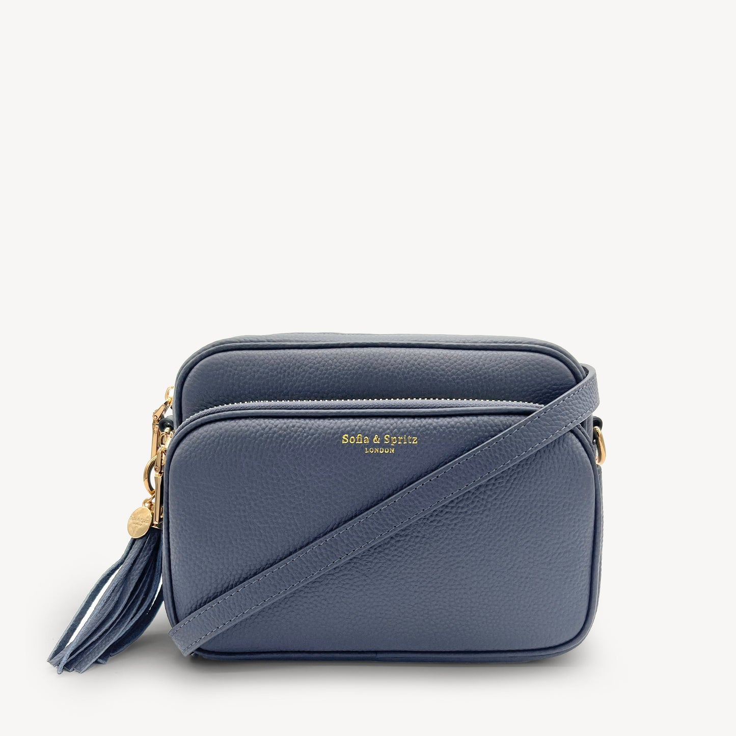 Bolso bandolera Alba en azul sombra