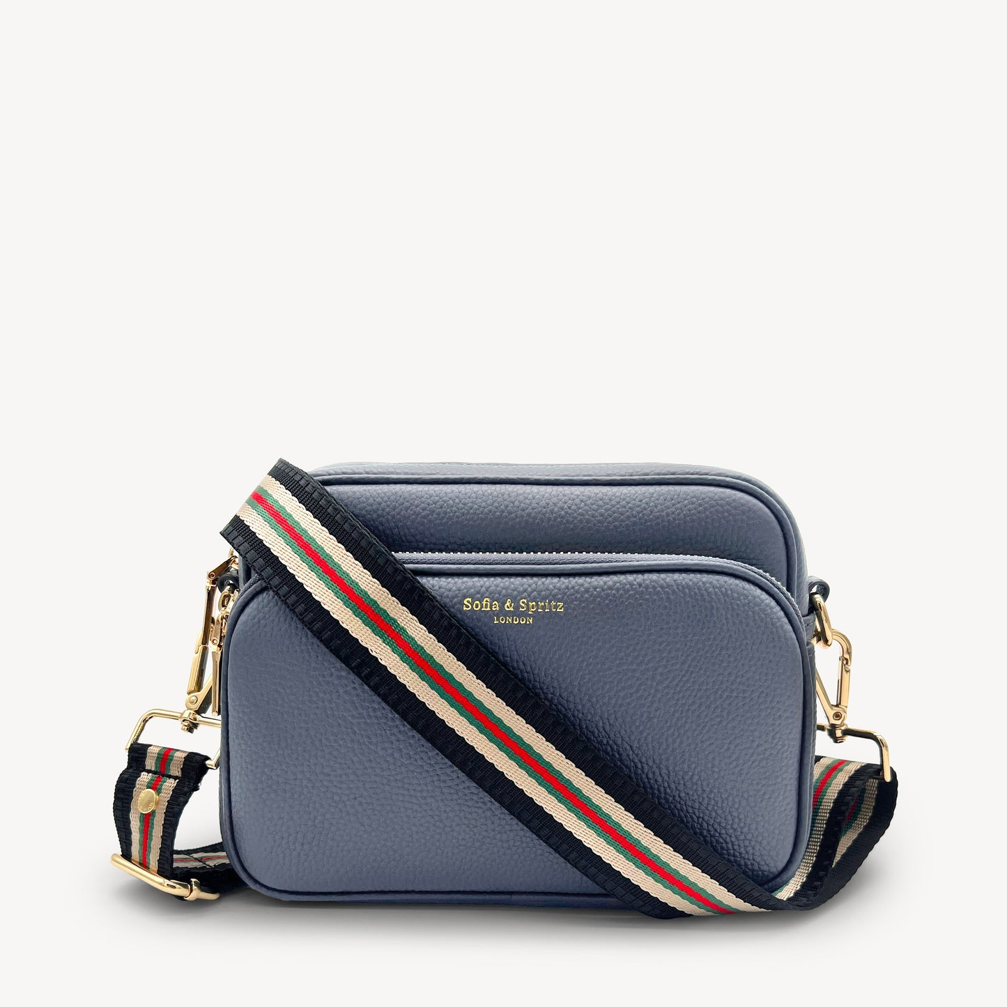 Colección de correas negras y doradas
