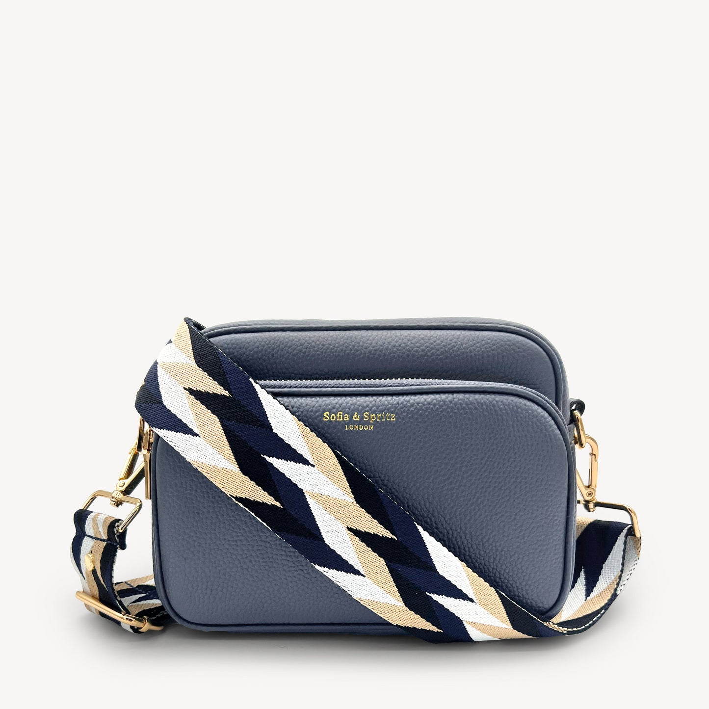 Bolso bandolera Alba en azul sombra