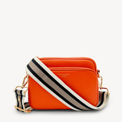 Correa a rayas en negro, piedra y beige - Elegante, versátil y duradera