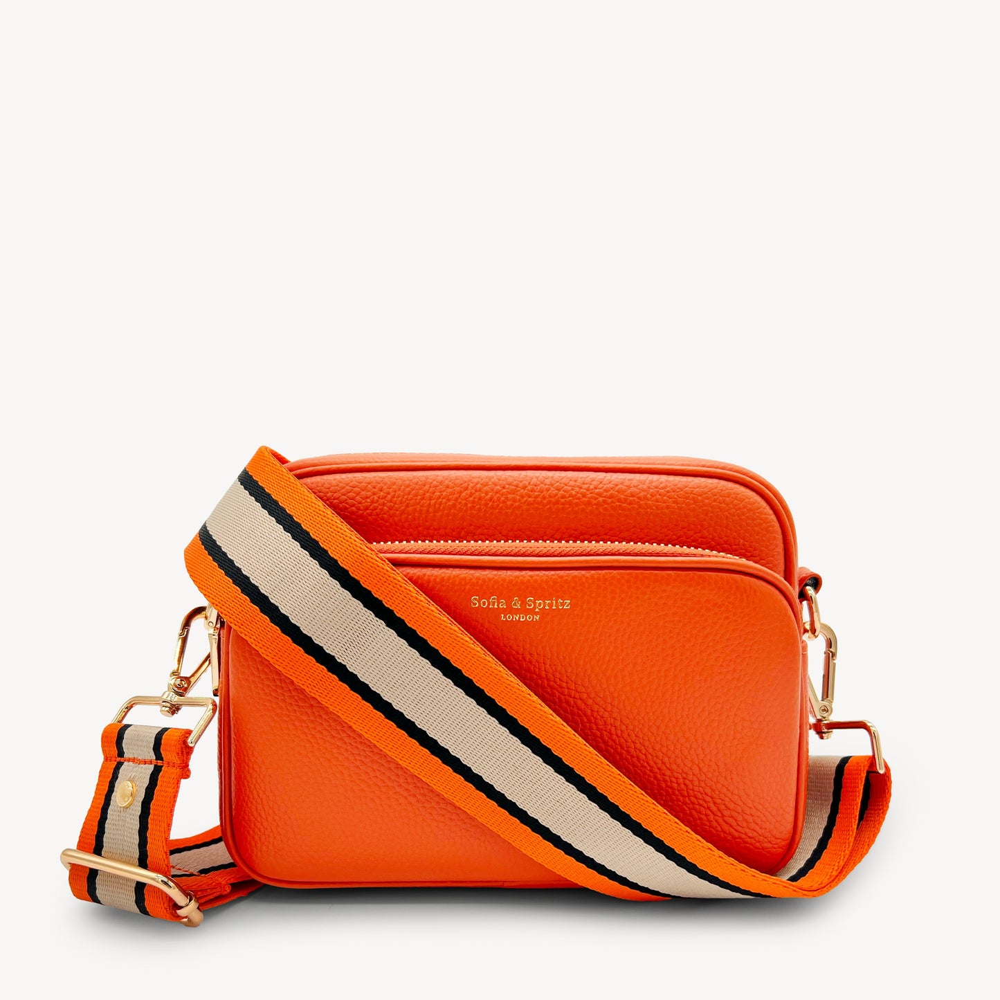 Bolso bandolera Alba en naranja vibrante