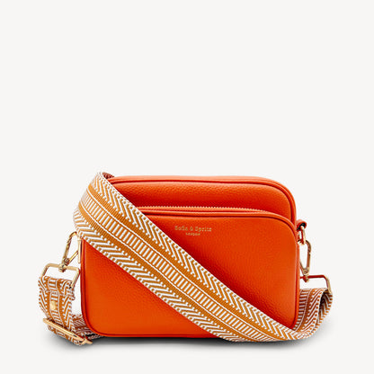 Correa azteca de rayas beige y blanco - accesorio boho chic