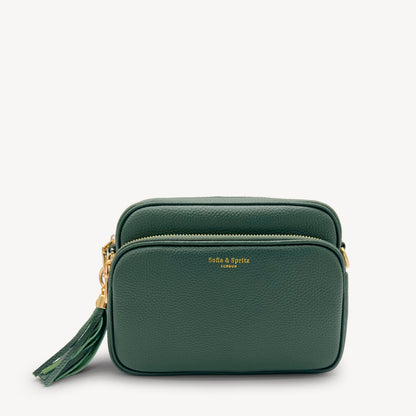 Bolso cruzado Alba en verde Racing