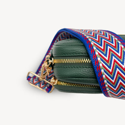 Correas con diseño azteca azul y rojo - Set surtido