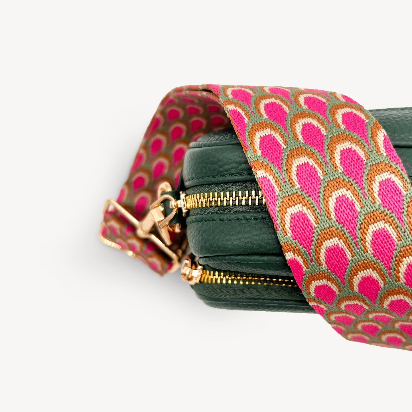 Correa Rosa Pavo Real - Accesorio Vibrante Inspirado en Plumas
