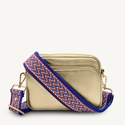 Correas con diseño azteca azul y rojo - Set surtido