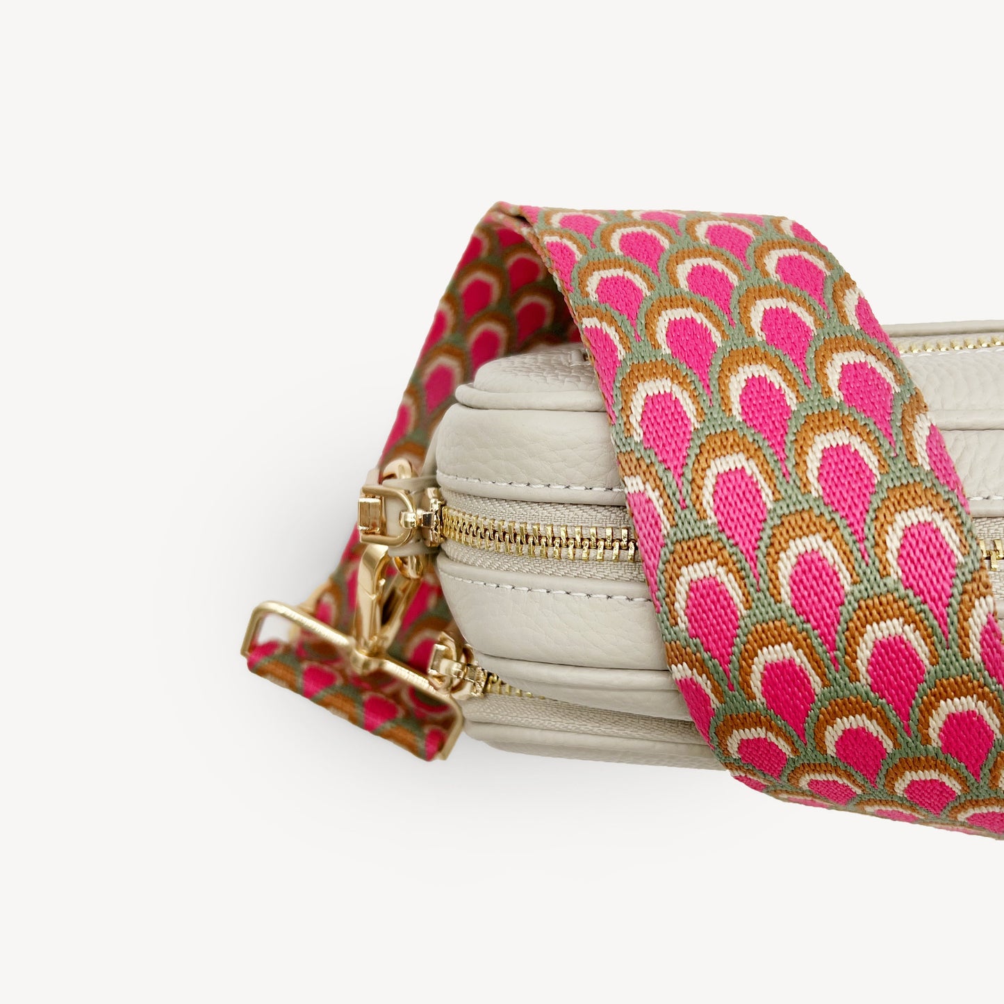Correa Rosa Pavo Real - Accesorio Vibrante Inspirado en Plumas
