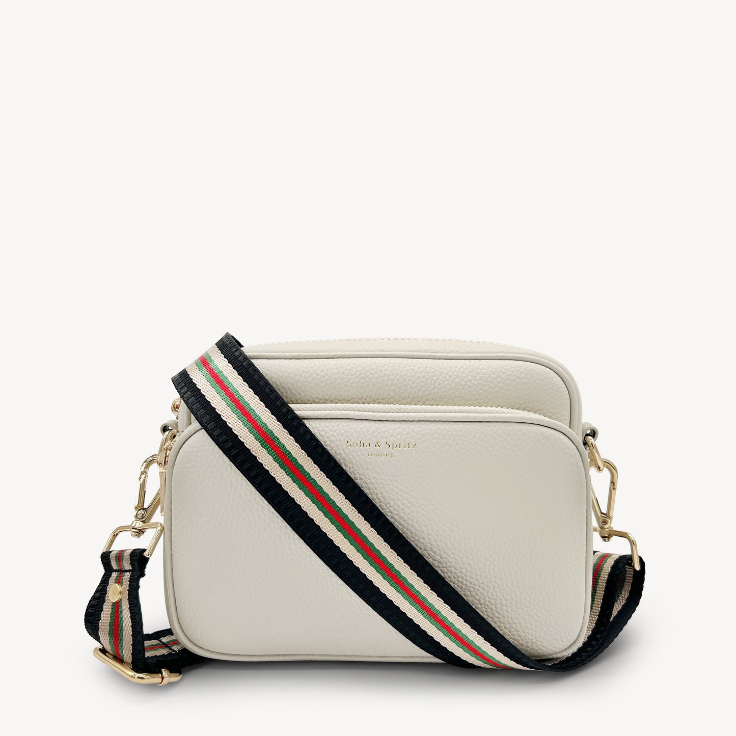 Colección de correas negras y doradas
