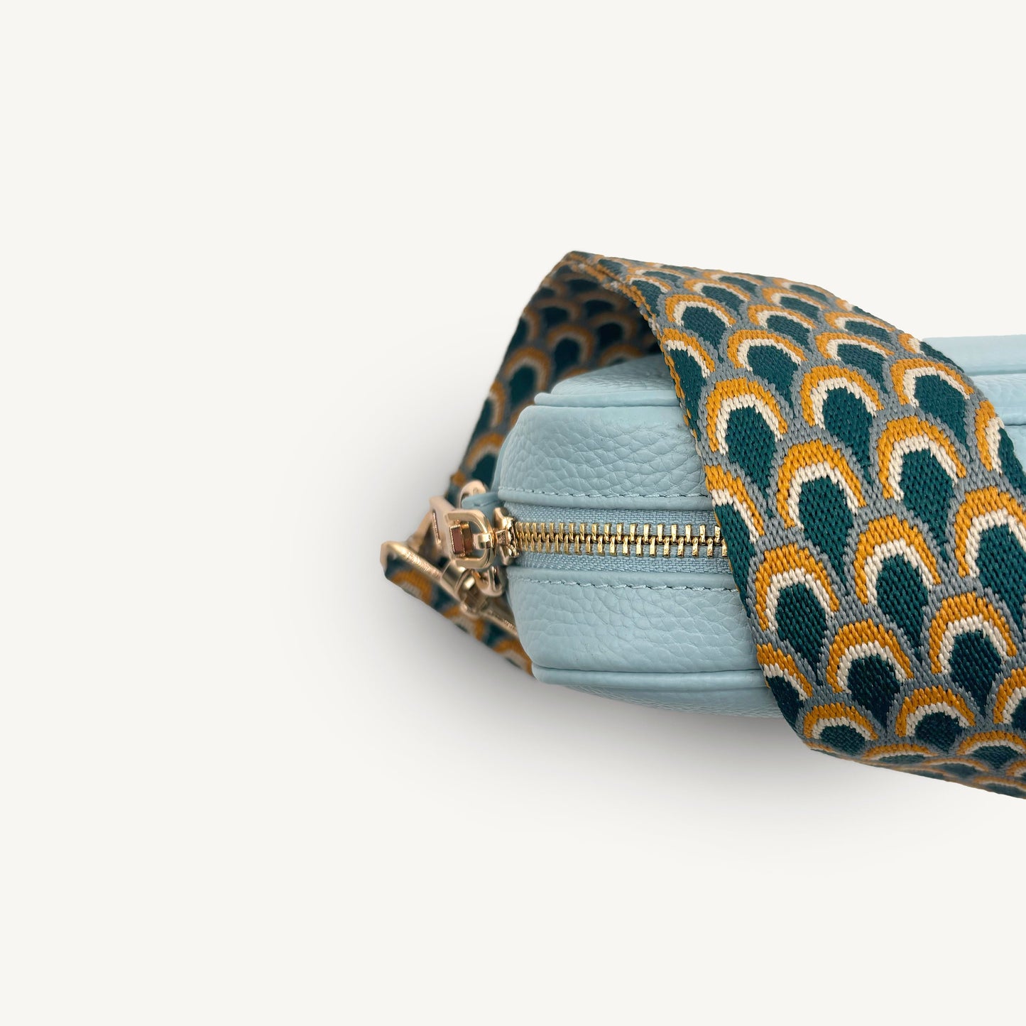 Correa turquesa de pavo real - Accesorio elegante inspirado en el pavo real