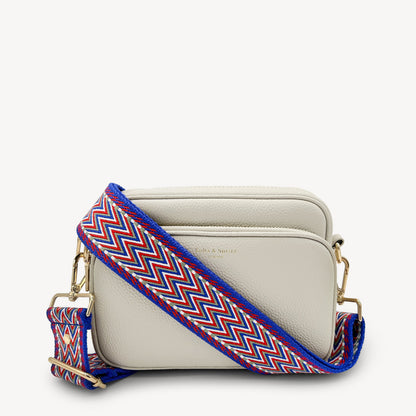 Correas con diseño azteca azul y rojo - Set surtido