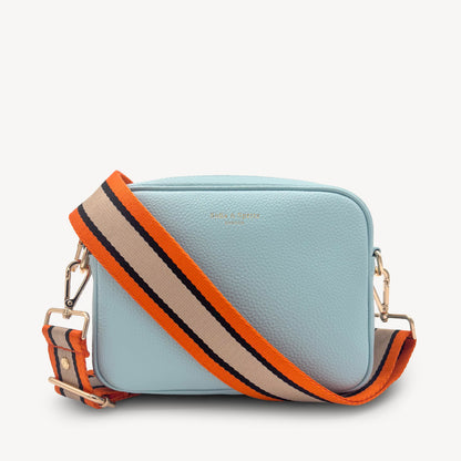 Correa a rayas naranja, beige y negro