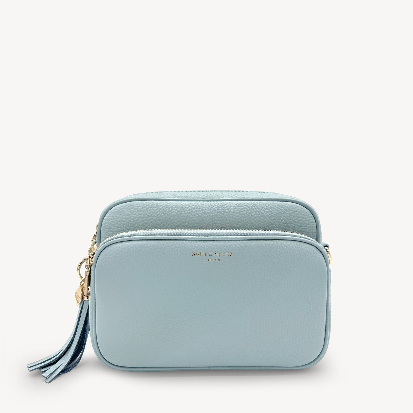 Bolso bandolera Alba azul cielo – elegante, de uso diario y con manos libres