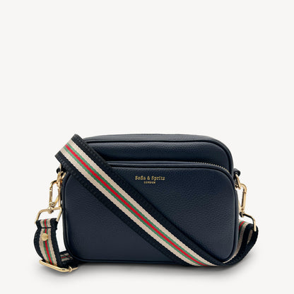 Colección de correas negras y doradas