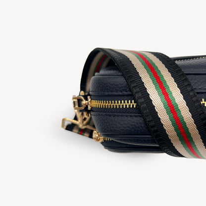 Colección de correas negras y doradas
