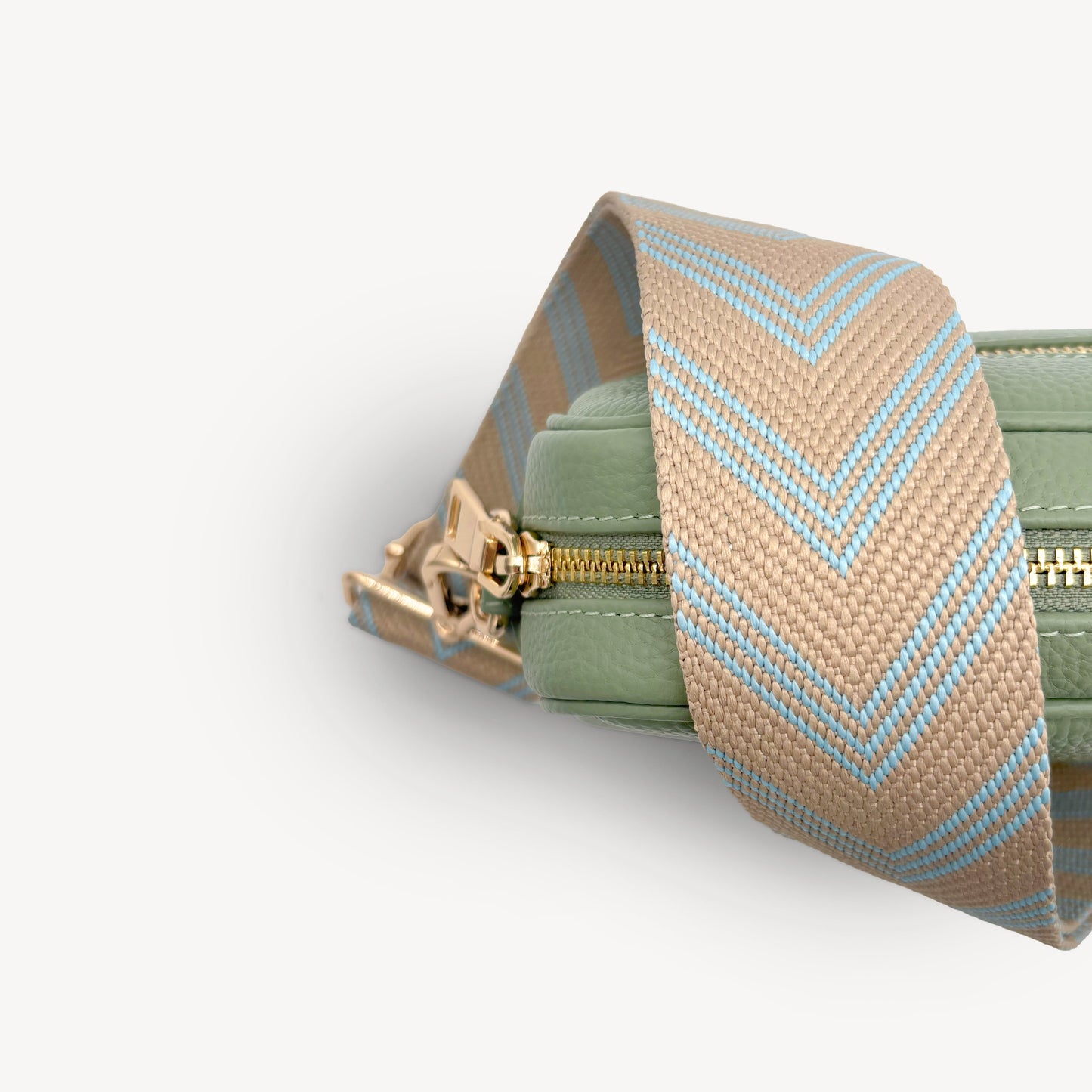 Correa de flecha azul claro y arena – Toque elegante y sutil