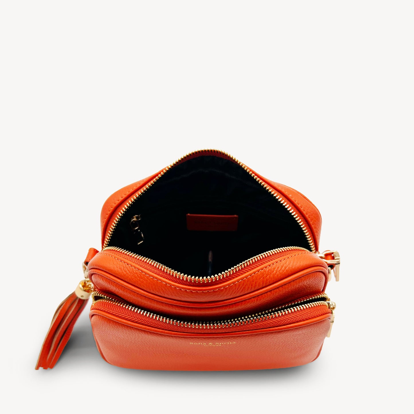 Bolso bandolera Alba en naranja vibrante