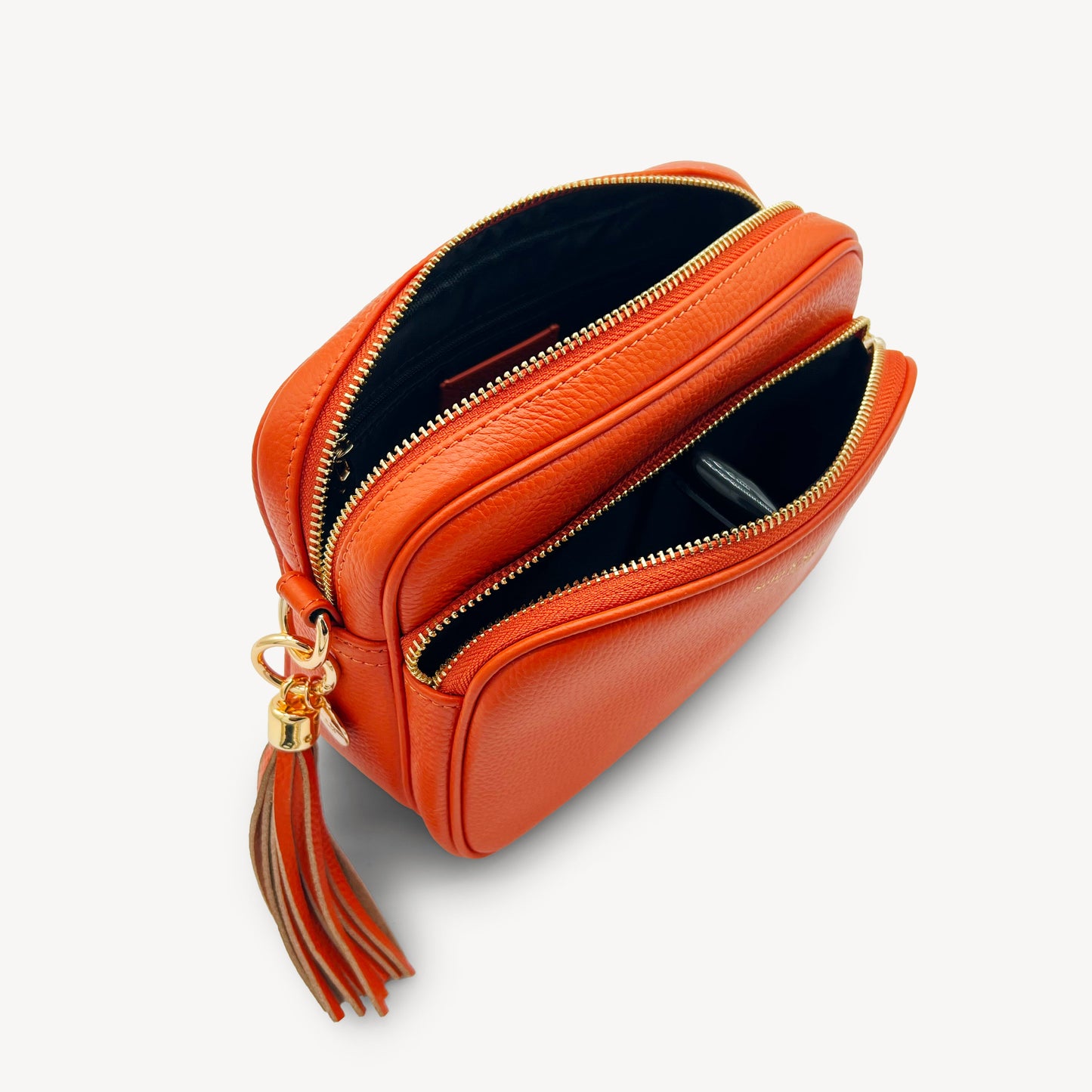 Bolso bandolera Alba en naranja vibrante