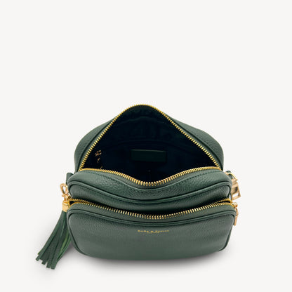 Bolso cruzado Alba en verde Racing