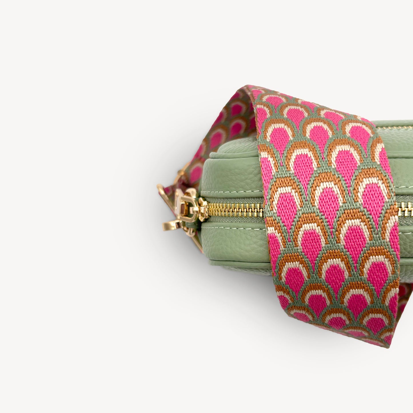Correa Rosa Pavo Real - Accesorio Vibrante Inspirado en Plumas
