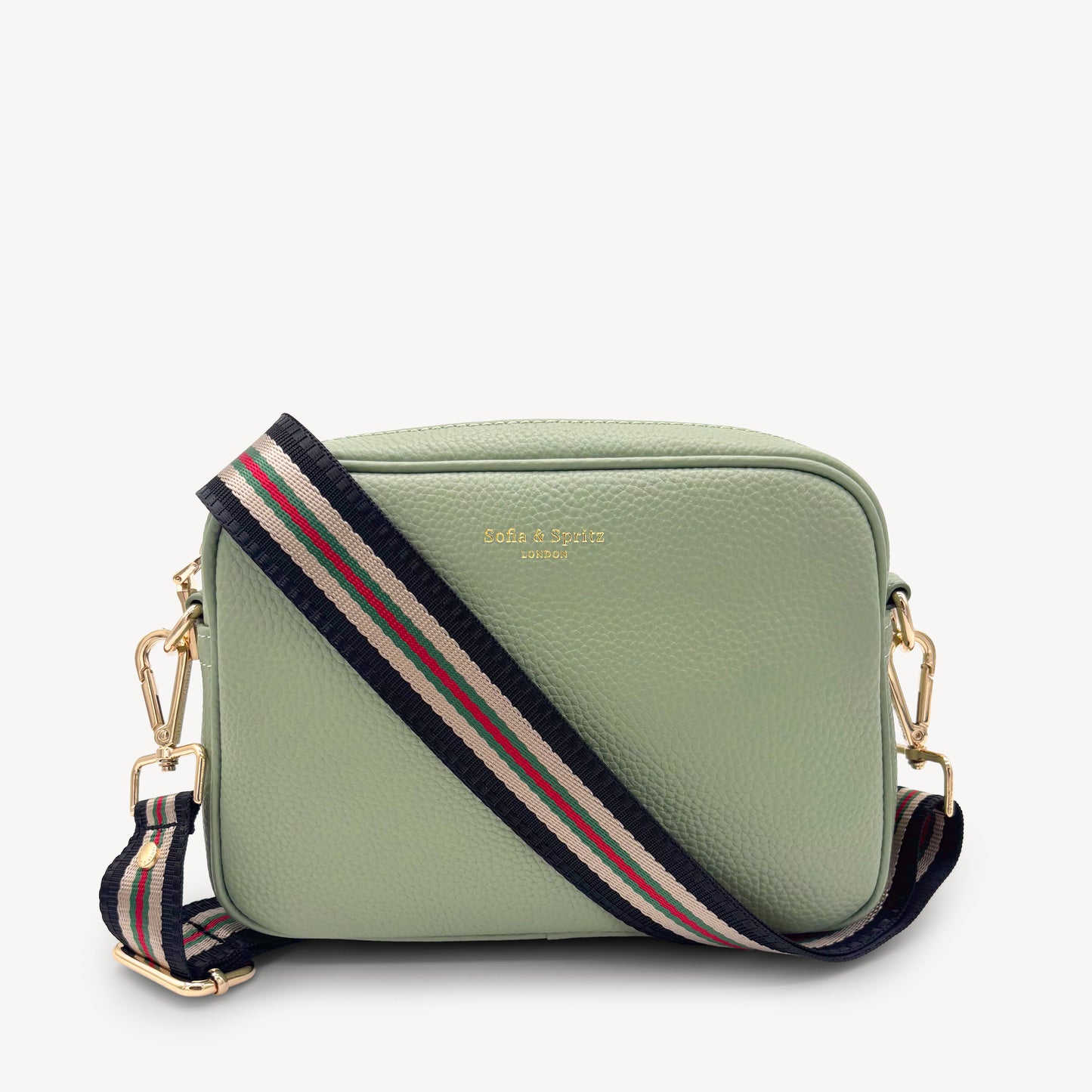 Colección de correas negras y doradas