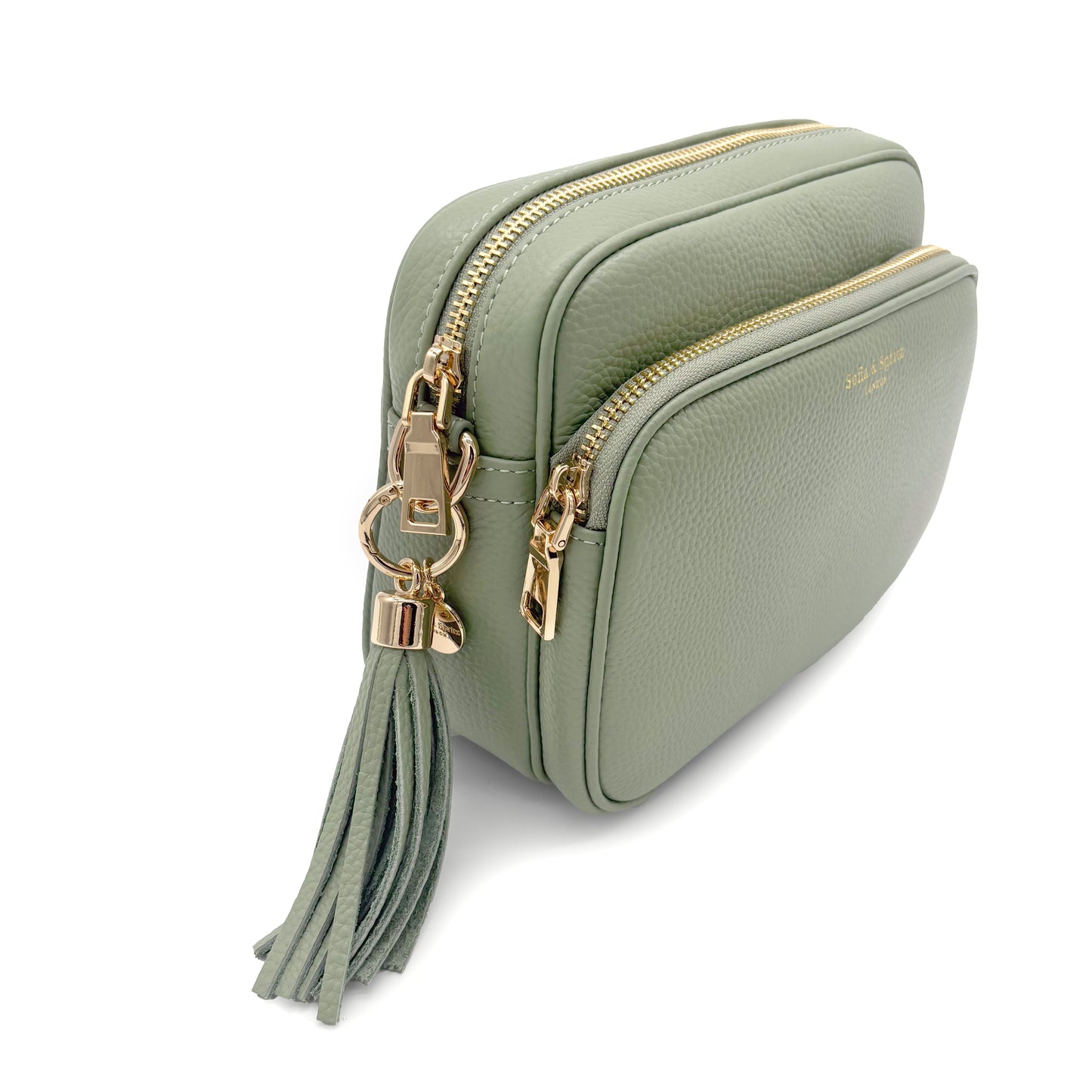 Bolso bandolera Alba en verde salvia