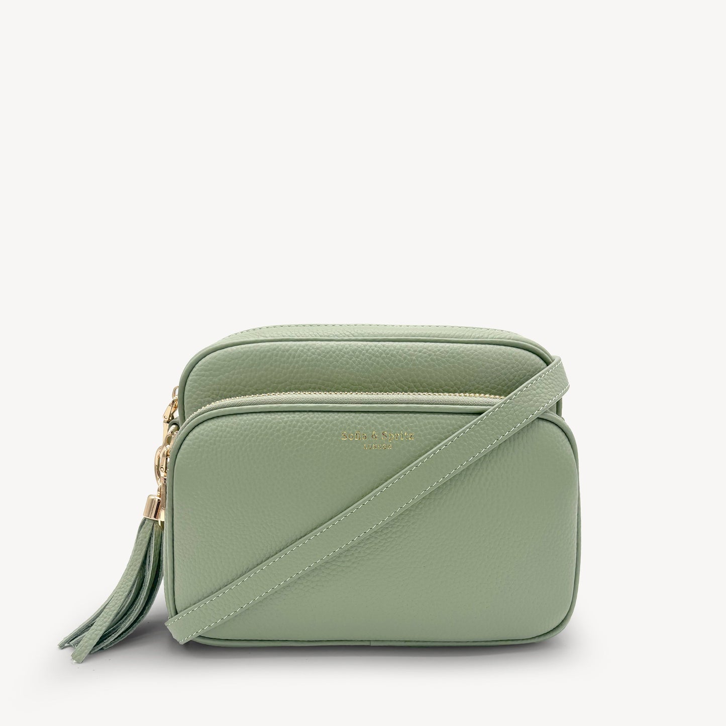 Bolso bandolera Alba en verde salvia