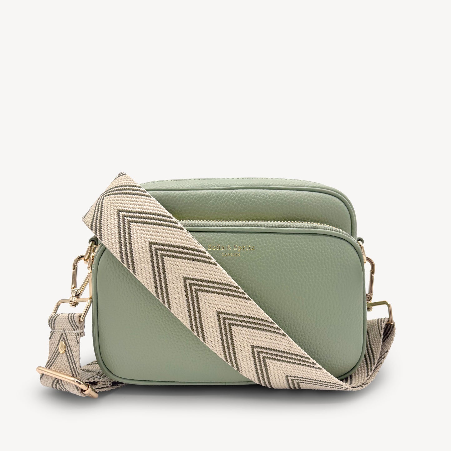 Bolso bandolera Alba en verde salvia