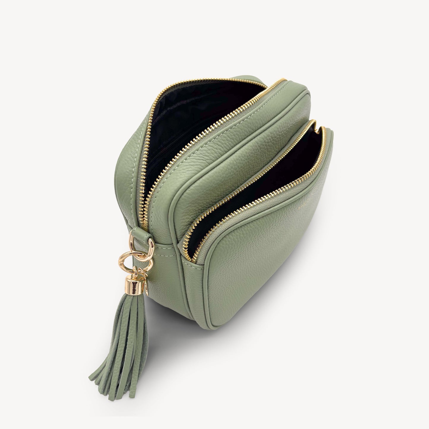 Bolso bandolera Alba en verde salvia
