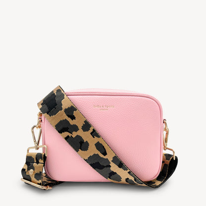 Correa dorada y gris con estampado de leopardo - Accesorio de lujo