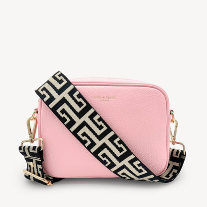 Correa griega en negro y piedra - Estilo elegante y audaz